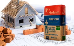 Bulto de mortero maestro holcim ideal para trabajos de mampostería