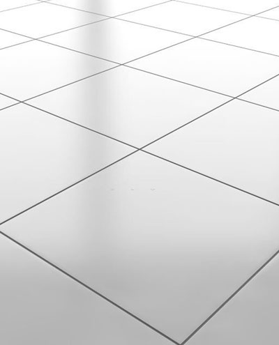 Piso interior de cerámica color blanca brillante