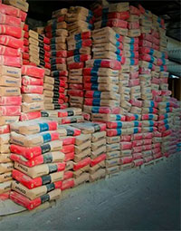 Stock de diferentes tipos de Cemento Mortero Holcim en bodega listos para ser enviados