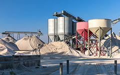 Bulto de cemento blanco para construcción